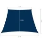 Toldo de vela trapezoidal de tela oxford azul 3/5x4 m de , Sombrillas - Ref: Foro24-135573, Precio: 63,00 €, Descuento: %