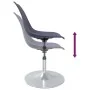 Sillas de comedor giratorias 4 unidades PP lila de , Sillas de comedor - Ref: Foro24-338276, Precio: 134,94 €, Descuento: %