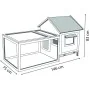 FLAMINGO Conejera Grace Cottage de , Jaulas y habitáculos para animales pequeños - Ref: Foro24-432028, Precio: 171,55 €, Desc...