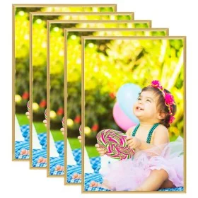 Marcos de foto collage pared o mesa 5 uds dorado MDF 59,4x84 cm by , Photo frames - Ref: Foro24-332151, Price: 78,32 €, Disco...