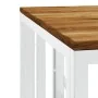 Mesa de centro acero inoxidable y madera maciza acacia plateada von , Couchtisch - Ref: Foro24-350047, Preis: 73,24 €, Rabatt: %