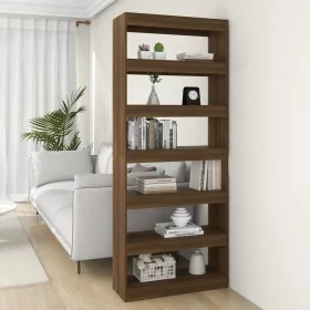 Estantería/divisor madera ingeniería marrón roble 80x30x198 cm de , Librerías y estanterías - Ref: Foro24-813628, Precio: 98,...