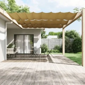 Toldo vertical beige 250x360 cm tela oxford by , Umbrellas - Ref: Foro24-148284, Price: 41,02 €, Discount: %