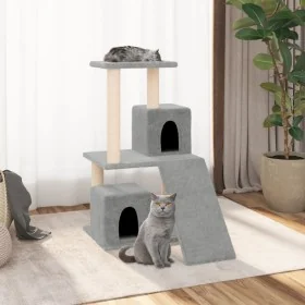 Rascador para gatos con postes de sisal gris claro 82 cm by , Cat furniture - Ref: Foro24-171664, Price: 50,48 €, Discount: %