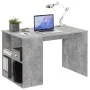 FMD Escritorio con estantes laterales color hormigón 117x73x75 cm de , Escritorios - Ref: Foro24-428731, Precio: 194,37 €, De...