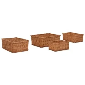 Juego de cestas apilables 4 piezas sauce marrón de , Cestas para almacenaje - Ref: Foro24-286980, Precio: 65,49 €, Descuento: %