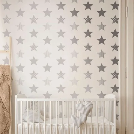 Noordwand Papel de pared Kids @ Home Superstar plateado y blanco de , Papel pintado - Ref: Foro24-425342, Precio: 24,32 €, De...