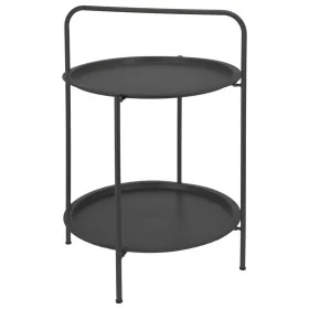 ProGarden Mesa redonda gris oscuro mate 50x66 cm de , Mesas auxiliares - Ref: Foro24-436231, Precio: 45,86 €, Descuento: %