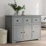 Aparador BODO madera maciza de pino gris 115,5x44x80 cm de , Aparadores - Ref: Foro24-355067, Precio: 226,42 €, Descuento: %