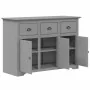 Aparador BODO madera maciza de pino gris 115,5x44x80 cm de , Aparadores - Ref: Foro24-355067, Precio: 226,42 €, Descuento: %