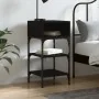 Mesita de noche madera de ingeniería negro 35x34,5x70 cm de , Mesitas de noche - Ref: Foro24-825883, Precio: 39,48 €, Descuen...