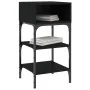 Mesita de noche madera de ingeniería negro 35x34,5x70 cm de , Mesitas de noche - Ref: Foro24-825883, Precio: 39,48 €, Descuen...