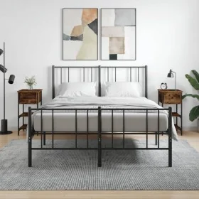 Mesitas noche 2 uds madera ingeniería roble ahumado 34x36x70 cm de , Mesitas de noche - Ref: Foro24-825978, Precio: 78,80 €, ...