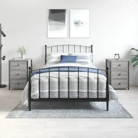 Mesitas noche 2 uds madera ingeniería gris Sonoma 40x36x60 cm de , Mesitas de noche - Ref: Foro24-826000, Precio: 117,96 €, D...