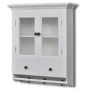 Armario de cocina de pared de madera y puerta de vidrio blanco de , Armarios de cocina - Ref: Foro24-241374, Precio: 169,57 €...