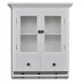 Armario de cocina de pared de madera y puerta de vidrio blanco de , Armarios de cocina - Ref: Foro24-241374, Precio: 169,57 €...