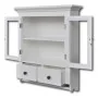 Armario de cocina de pared de madera y puerta de vidrio blanco de , Armarios de cocina - Ref: Foro24-241374, Precio: 169,57 €...