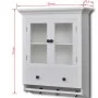 Armario de cocina de pared de madera y puerta de vidrio blanco de , Armarios de cocina - Ref: Foro24-241374, Precio: 169,57 €...
