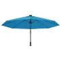 Sombrilla de pared con LED verde azul mar 290 cm de , Sombrillas - Ref: Foro24-362894, Precio: 113,82 €, Descuento: %