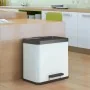Hailo Cubo con pedal Oko Duo Plus tamaño L 17+9 l blanco 0630-230 de , Cubos de la basura y papeleras - Ref: Foro24-415427, P...