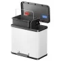 Hailo Cubo con pedal Oko Duo Plus tamaño L 17+9 l blanco 0630-230 de , Cubos de la basura y papeleras - Ref: Foro24-415427, P...