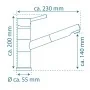 SCHÜTTE Grifo mezclador de lavabo UNICORN cromado de , Grifos - Ref: Foro24-429406, Precio: 81,51 €, Descuento: %
