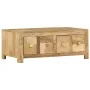 Mesa de centro con 4 cajones madera maciza de mango 90x50x35 cm by , Coffee table - Ref: Foro24-285827, Price: 218,62 €, Disc...