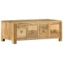 Mesa de centro con 4 cajones madera maciza de mango 90x50x35 cm by , Coffee table - Ref: Foro24-285827, Price: 218,62 €, Disc...