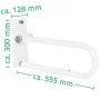 RIDDER Barra de apoyo para inodoro 55,5 cm 100 kg A0130101 de , Asideros de seguridad - Ref: Foro24-421616, Precio: 123,14 €,...