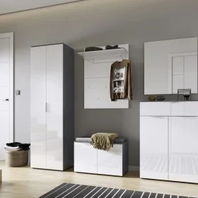 Germania Banco zapatero GW-Rimini 75x40x48 cm grafito y blanco de , Zapateros y organizadores de calzado - Ref: Foro24-438392...