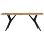 Mesa de comedor madera maciza de acacia negra 180x90x77 cm by , Kitchen and dining tables - Ref: Foro24-351642, Price: 361,16...