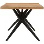 Mesa de comedor madera maciza de acacia negra 180x90x77 cm by , Kitchen and dining tables - Ref: Foro24-351642, Price: 361,16...