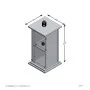 FMD Mesa decorativa con puerta color matera 57,4 cm de , Mesas auxiliares - Ref: Foro24-429452, Precio: 94,10 €, Descuento: %