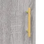 Aparador alto madera contrachapada gris Sonoma 34,5x34x180 cm by , Sideboards - Ref: Foro24-3200255, Price: 106,72 €, Discoun...