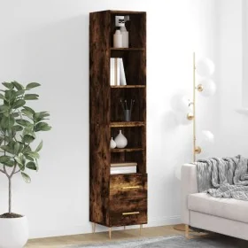 Aparador de madera contrachapada roble ahumado 34,5x34x180 cm von , Sideboards - Ref: Foro24-3189754, Preis: 91,43 €, Rabatt: %