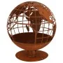 Esschert Design Brasero con forma de globo terráqueo de , Chimeneas - Ref: Foro24-433899, Precio: 324,06 €, Descuento: %