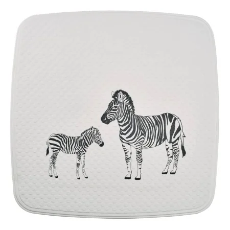 RIDDER Alfombrilla de ducha Zebra blanco y negro 54x54 cm de , Alfombras y esterillas de baño - Ref: Foro24-445031, Precio: 2...