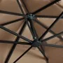 Sombrilla voladiza jardín luces LED poste aluminio taupe 4x3 m de , Sombrillas - Ref: Foro24-47007, Precio: 357,01 €, Descuen...