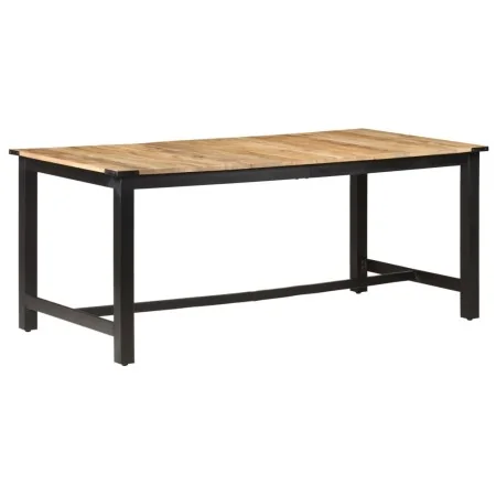 Mesa de comedor de madera maciza de mango rugosa 180x90x76 cm by , Kitchen and dining tables - Ref: Foro24-287436, Price: 405...