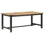 Mesa de comedor de madera maciza de mango rugosa 180x90x76 cm by , Kitchen and dining tables - Ref: Foro24-287436, Price: 405...