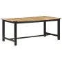 Mesa de comedor de madera maciza de mango rugosa 180x90x76 cm by , Kitchen and dining tables - Ref: Foro24-287436, Price: 405...