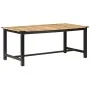 Mesa de comedor de madera maciza de mango rugosa 180x90x76 cm by , Kitchen and dining tables - Ref: Foro24-287436, Price: 405...