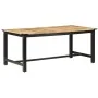 Mesa de comedor de madera maciza de mango rugosa 180x90x76 cm by , Kitchen and dining tables - Ref: Foro24-287436, Price: 405...