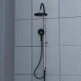 SCHÜTTE Juego de ducha fija MATAO RAIN negro cromado mate de , Cabezales de ducha - Ref: Foro24-429382, Precio: 130,29 €, Des...
