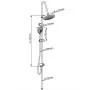 SCHÜTTE Juego de ducha fija MATAO RAIN negro cromado mate de , Cabezales de ducha - Ref: Foro24-429382, Precio: 130,29 €, Des...
