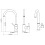 SCHÜTTE Grifo mezclador con caño alto CASALLA baja presión cromado by , Faucets - Ref: Foro24-435073, Price: 86,16 €, Discoun...