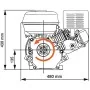 Motor de gasolina 15 HP 11 kW negro by , Generators - Ref: Foro24-141247, Price: 483,83 €, Discount: %