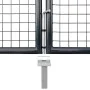 Puerta de malla de jardín acero galvanizado 400x200 cm gris de , Puertas de jardín - Ref: Foro24-143379, Precio: 710,12 €, De...