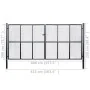 Puerta de malla de jardín acero galvanizado 400x200 cm gris de , Puertas de jardín - Ref: Foro24-143379, Precio: 710,12 €, De...