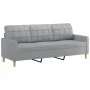Juego de sofás con cojines 3 piezas tela gris claro de , Sofás - Ref: Foro24-3201258, Precio: 612,96 €, Descuento: %
